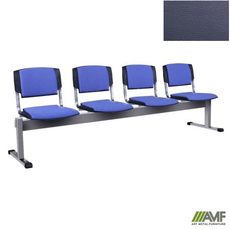 Стілець офісний AMF Призма-4 алюм Скаден темно-сірий (369082)